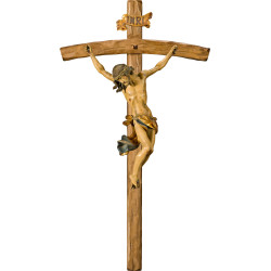 Cristo Barroco en cruz arqueada
